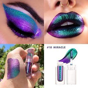 DE'LANCI Metallic Liquid Eyeshadow Chameleon, Intense Duochrome Shifting Eyeshad